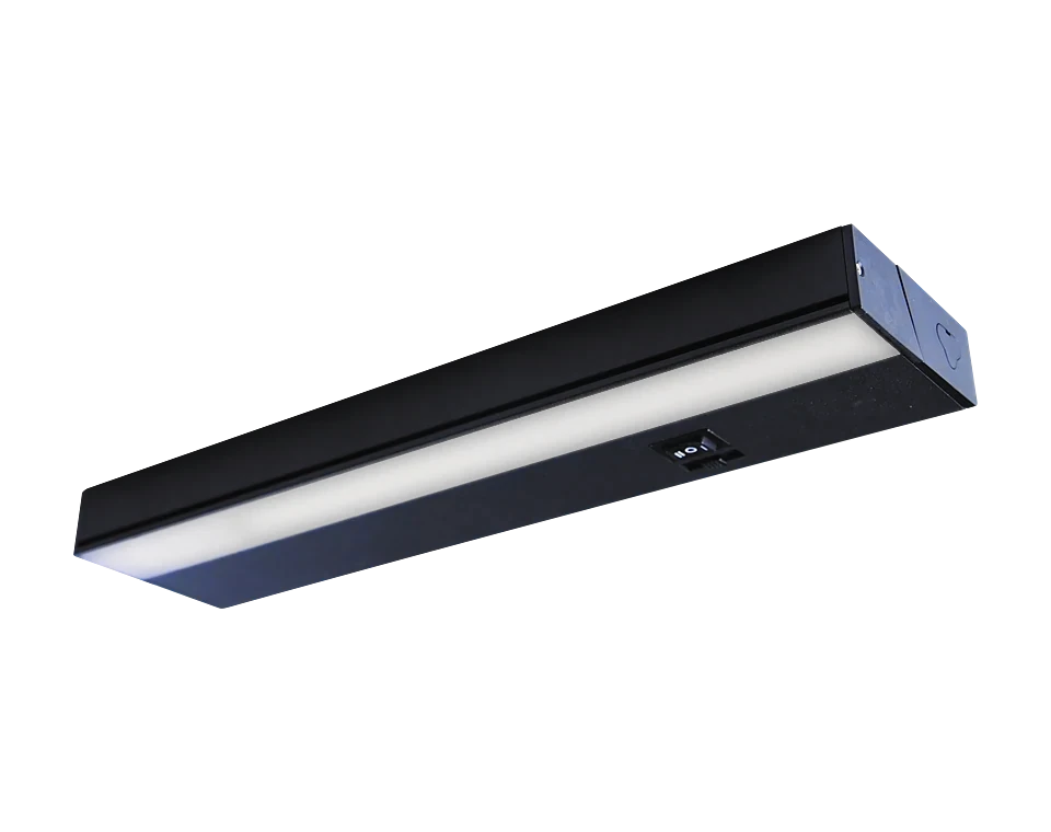 Black 12 inch under-cabinet light bar